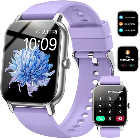 Nerunsa Violet Vista: Unisex Smartwatch