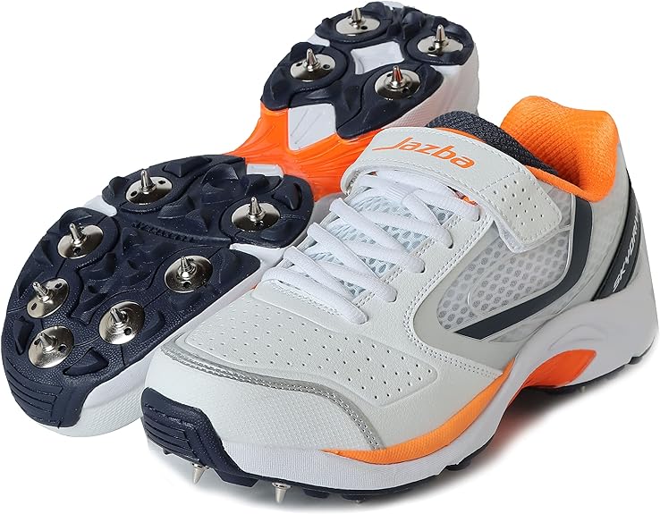 Jazba KD Cricket Shoes with Metal Spikes and Responsive Insole Cushioning System